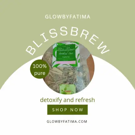 GREEN MINIMALIST GREEN TEA natural herbal drink with clean minimalist packaging and fresh green tea leaves